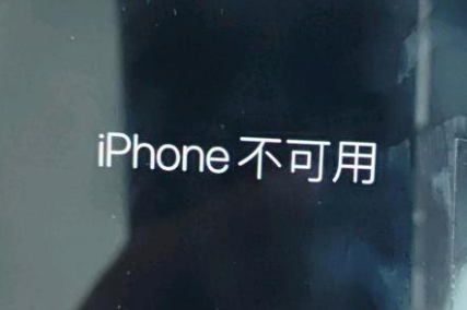 宿松苹果服务网点分享锁屏界面显示“iPhone 不可用”如何解决 