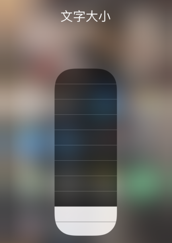 宿松苹果手机维修分享小技巧：在 iPhone 控制中心快速调节字体大小 